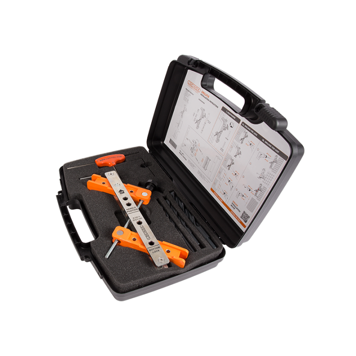 Sada nářadí LOCINOX® DRILL-FIX pro montáž zámků a dorazových lišt LOCINOX®