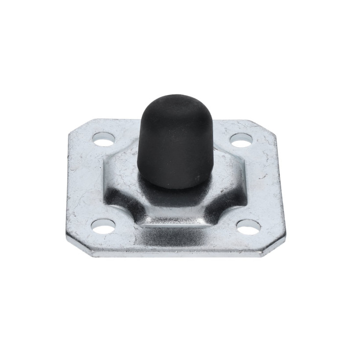 Nastavitelný doraz posuvných vrat, plotna 100x100 mm (pozinkovaný)