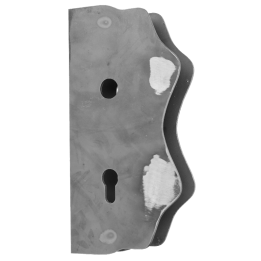 Kazetová sestava pro branku 250x125x30 mm, otvor pro kliku ø 20 mm, pro profil 30x30 mm, hladká, ZM90/80