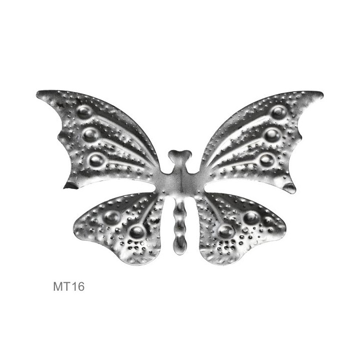 Motýl-dekorační element H 60 x L 110 mm, tl. 0,6 mm