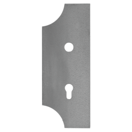 Štítek s otvory H 275 x L 107, rozteč děr 90 mm, hr. 3 mm