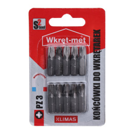 Blistr bitů PZ 10dílný, délka 25mm