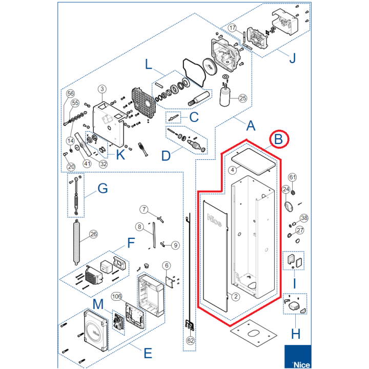 Kit krytu pro závoru WIDEM SPCAB02200