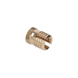 Závitová vložka pro dilatační kotvení do plastu mosaz, matice do plastu M6 - M8 (11 - 13mm)