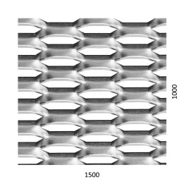 Tahokov Al kosočtvercové oko, mostík 5mm x 2mm