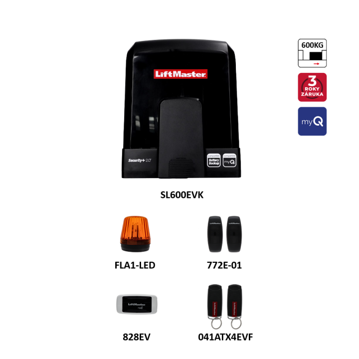 Pohon LiftMaster SL600EVK-03 s MyQ rozhraním 828EV