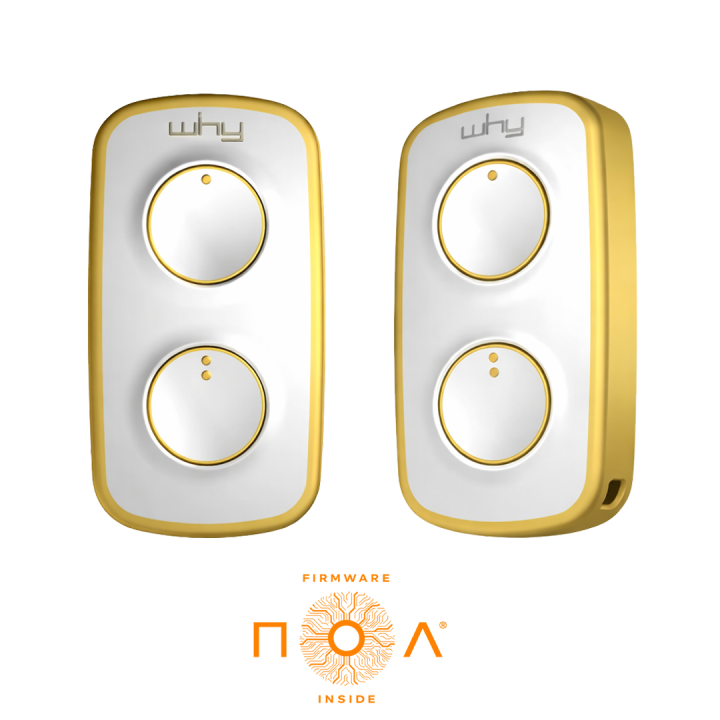 Vysílač LITE MINI NOA 2kanálový (433 MHz) žluto-bílý