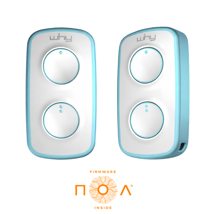 Vysílač LITE MINI NOA 2kanálový (433 MHz) modro-bílý