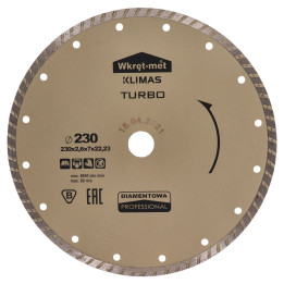 Turbo diamantový kotouč 230 x 2,6 x 22 mm