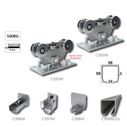 MEDIO samonos do 500 kg/8,5 m, profil 98 x 98 x 5 mm, Zn