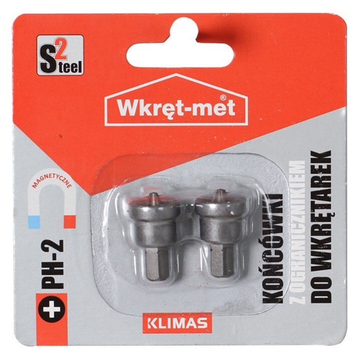 Sada 2dílná blistr bitů PH2 s dorazem, pro sádrokarton