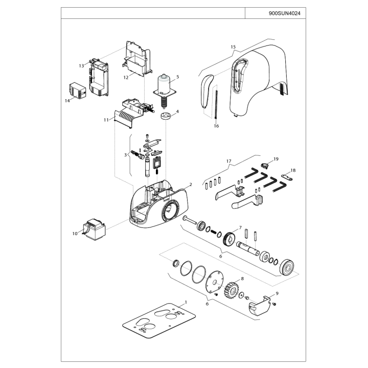Kit převodovky pro SU4024 (999ALBE011C00)