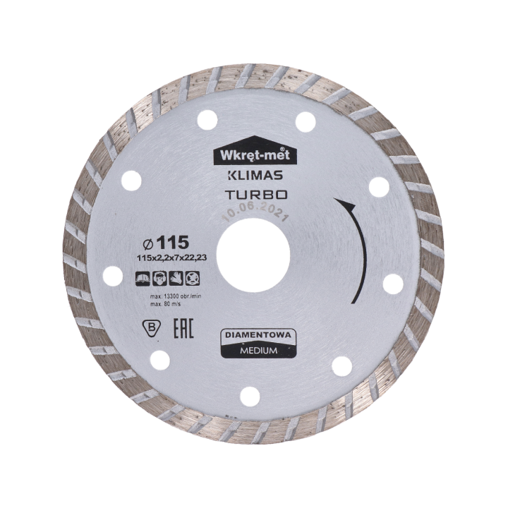 Turbo diamantový kotouč 115 x 2,2 x 22 mm
