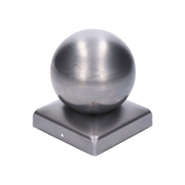 Stříška na sloupek kulatá Základna 80 x 80 mm, koule 60 mm