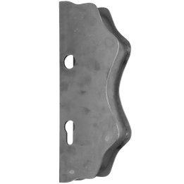 Kazetová sestava pro branku 250x95x40 mm (ZM90/80), otvor pro kliku Ø19,5 mm, na profil 40x40 mm, hladká