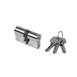 Cylindrická vložka EURO 27/27 mm (LOCINOX®), niklová, 3 klíče, šroub M5x65mm