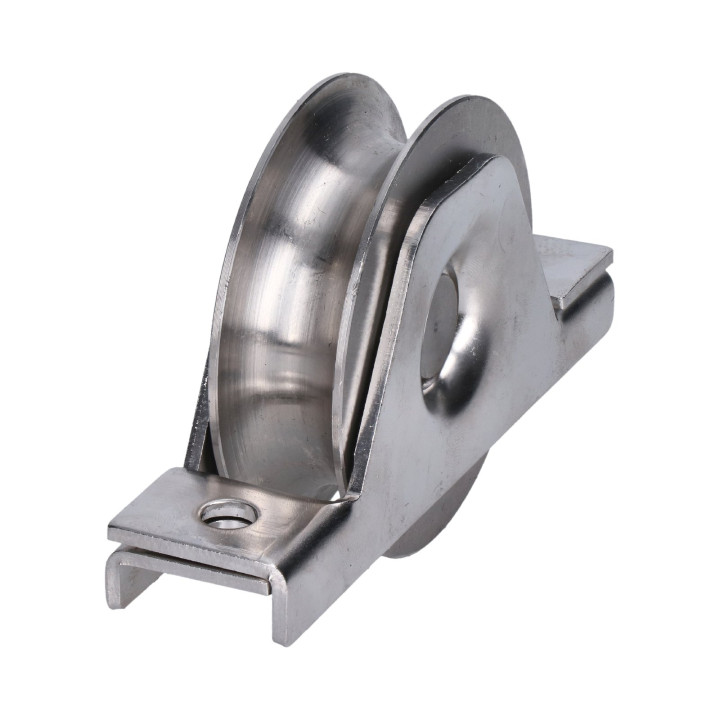 Vodicí kladka ø78mm s nylonovým kolečkem (AISI304)