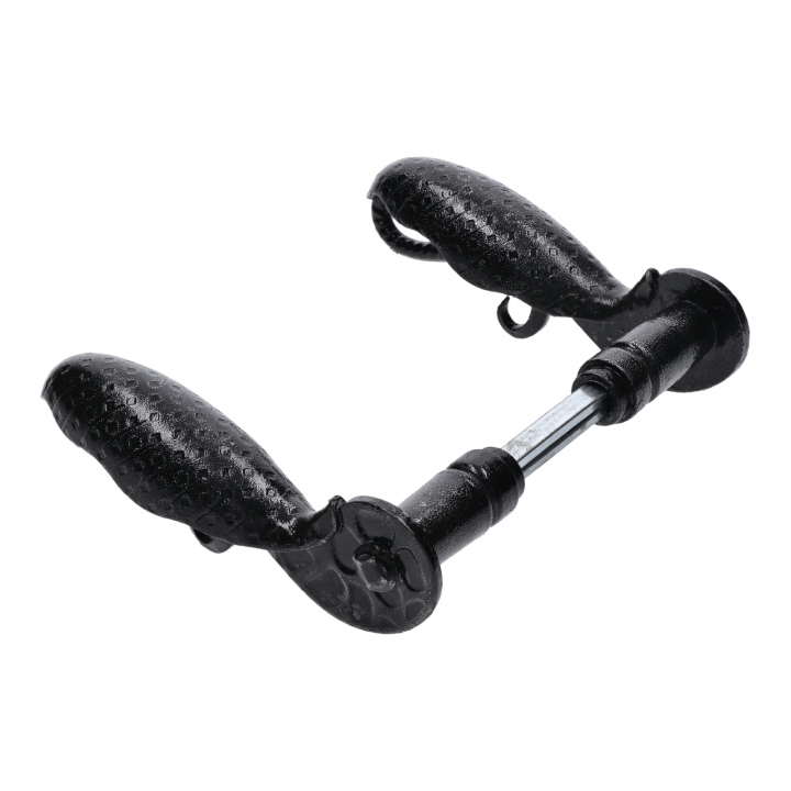 Klika 145x75 mm, průměr osazení 18 mm, černá, pár