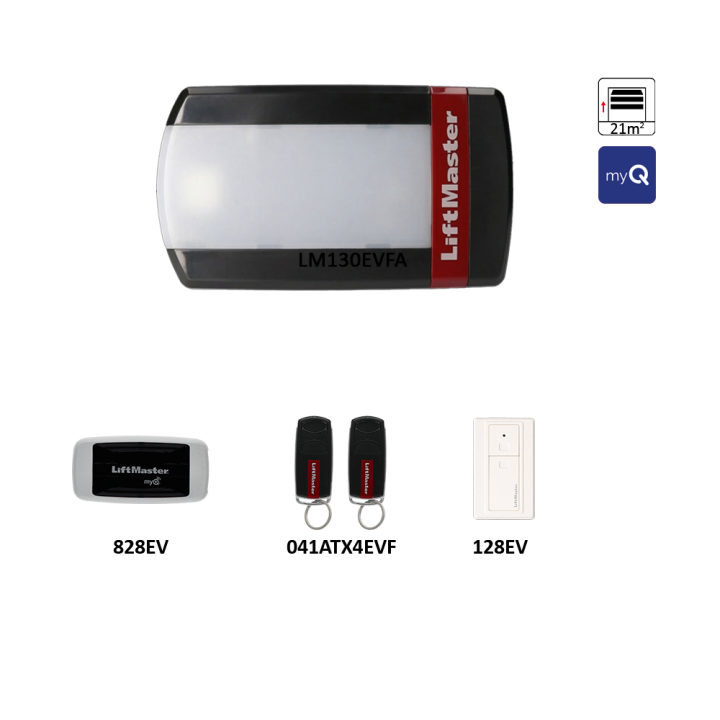 LiftMaster LM130EVFA pohon garážových vrat, podpora myQ