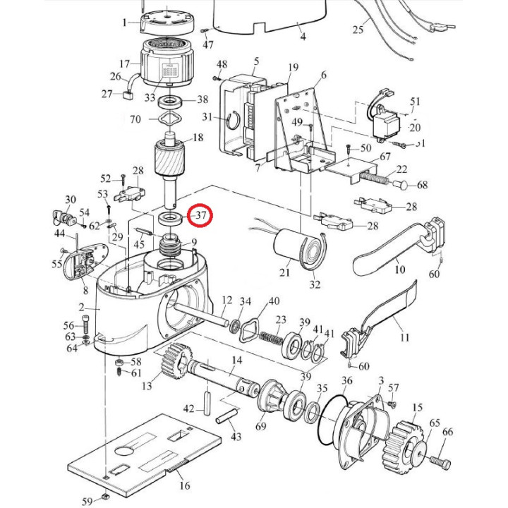 Ložisko PMCU7.4630 6204 (20 x 47 x 14) (pro ROBO1000)