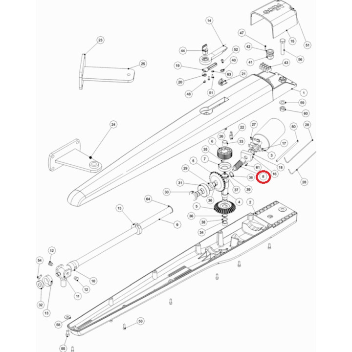 Šnekové kolo převodovky PMD1633R01.4610 (TO7024)