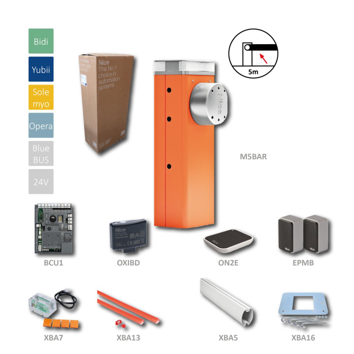 Sestava M5BAR KIT - automatická závora do 5m