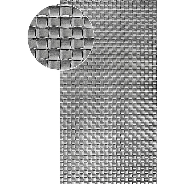 Plech bez povrchové úpravy, 2000x1000x1,1mm pletenina, 3D vzor