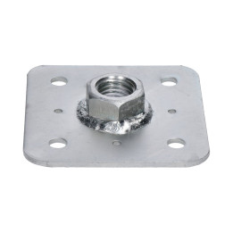 Horní deska 110x110 s maticí M24 žárový pozink výška 23 mm patka pilíře
