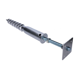 Zemní vrut patka M24 110x110 mm žárový pozink