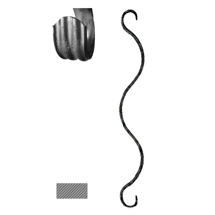 Prvek 12 x 6 mm, 380 x 50 mm