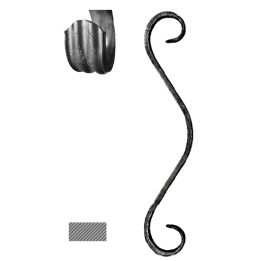 Prvek 250 x 50 mm, 14 x 6 mm, základní rozkování