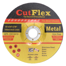 Brusný kotouč na ocel a nerez x 6 x 22,2 mm (brusný kotouč)