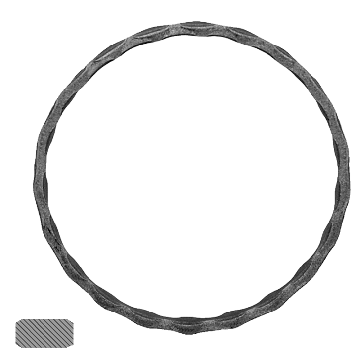 Kruh Ø100 mm, 12 x 6 mm, zdobený