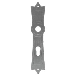 Štít s děrami 260 x 52 x 3 mm, rozteč 72 mm, otvor na kliku 20 mm