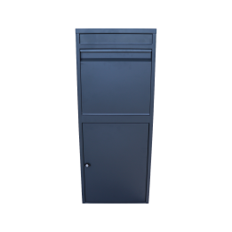 Box na balíky s přepadovou lištou, H = 1020 mm, RAL 7016