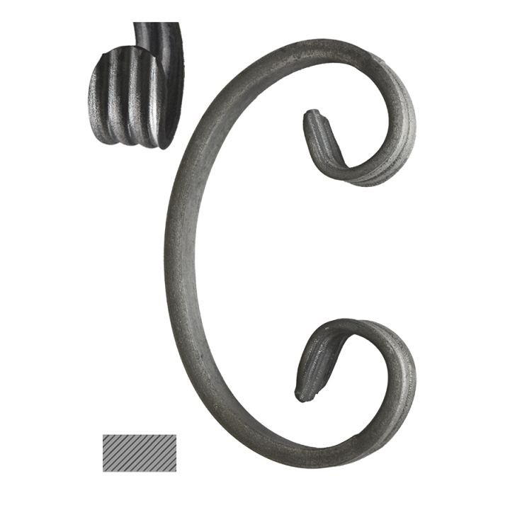Céčko 150x75 mm, 12x6 mm (široké rozkování, hladké)
