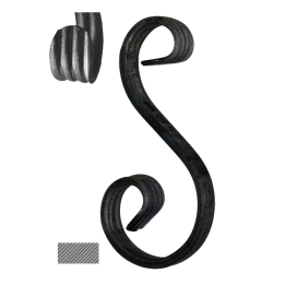 Esko 200 x 85 x 45 mm, hladký profil 12 x 6 mm, široké rozkování
