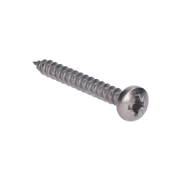 Nerezový vrut samořezný 5 mm půlkulatá hlava (AISI316 / A4)