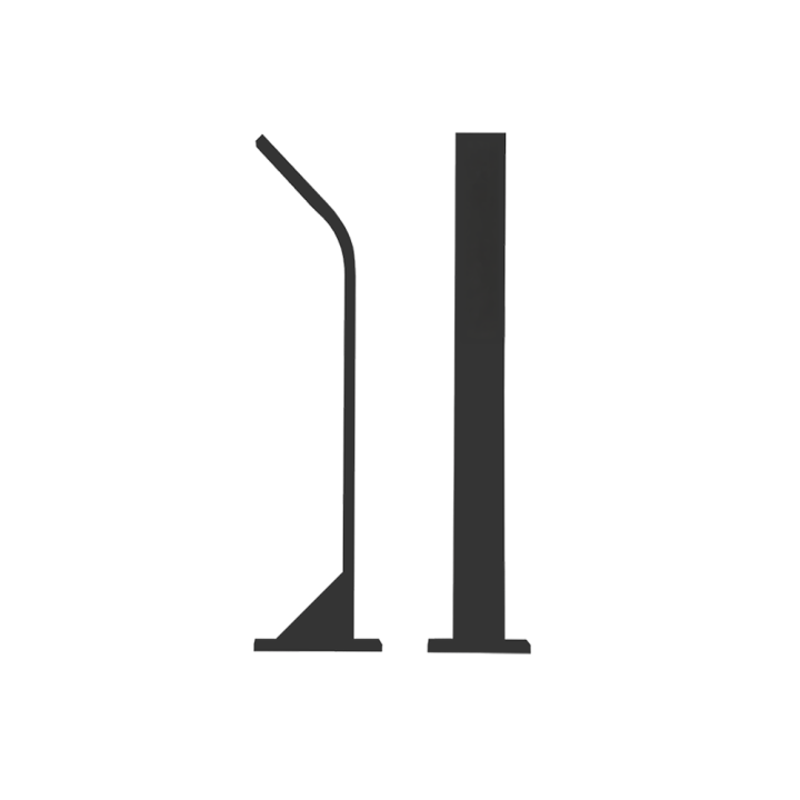 Venkovní LED osvětlení STIK S UP, barva RAL7016, H-404 mm
