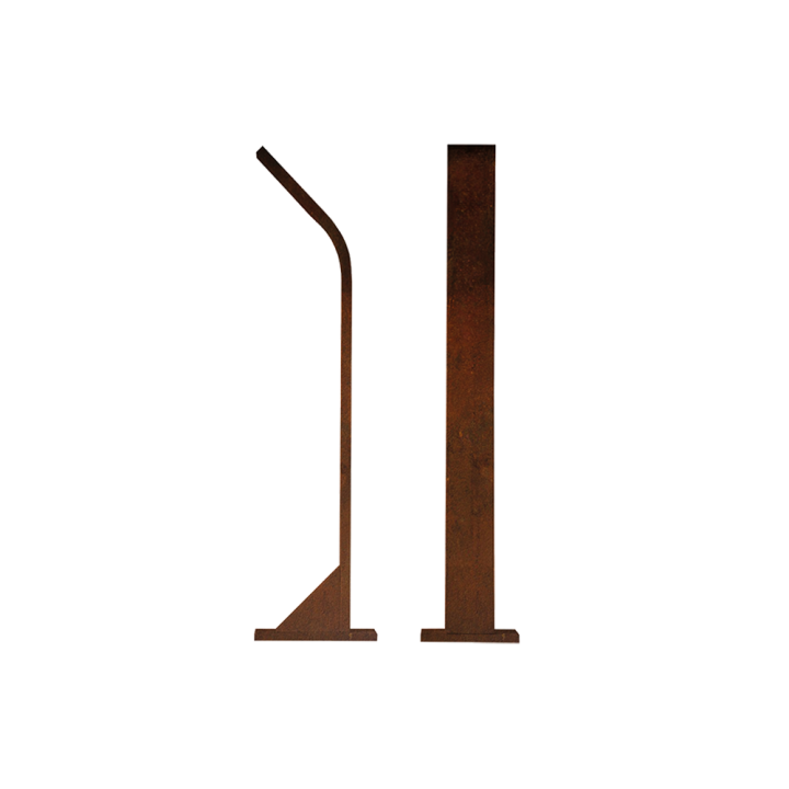 Venkovní LED osvětlení STIK S UP (H-404mm), barva CORTEN