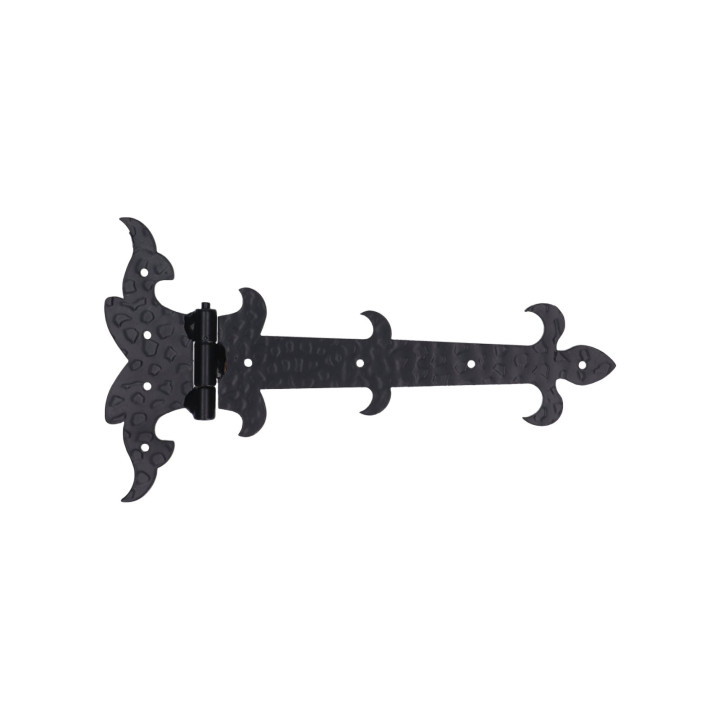 Kování ozdobné (H-131 x L-232 x 3mm), povrch RAL9005 matná, 2. třída