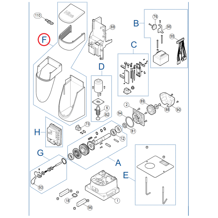 Kit krytu pro SLH400 (SPCG008700)