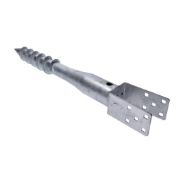 Zemní vrut patka U 80x80 mm (žárový pozink)