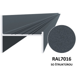 UT profil 50x44 mm, L-6000 mm (RAL 7016)