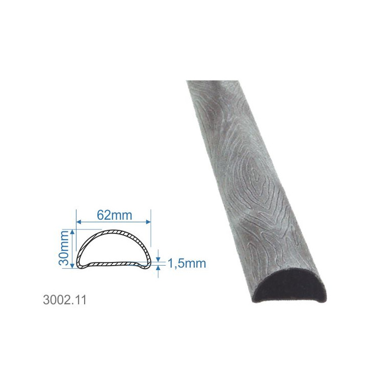 Madlová tyč dutá 62x30x1,5mm, délka 3000mm, cena za KUS