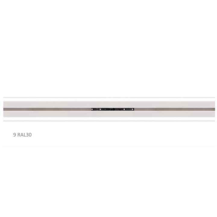 AL vodicí profil RAL9010 k HALO s difuzérem pro LED
