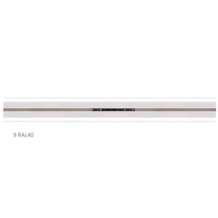 AL vodicí profil RAL9010 k pohonu HALO s difuzérem pro LED