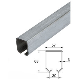 Profil GRANDE 57x68x3mm, dĺžka 3m