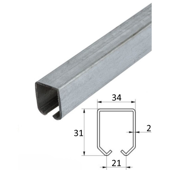 Profil PICCOLO 34x31x2mm, dľžka 4m