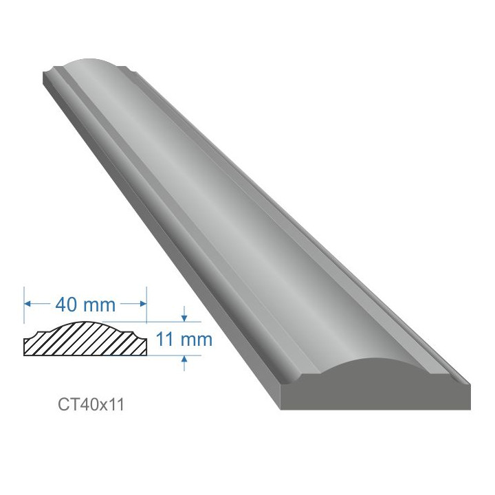 Madlo 40x11mm, dĺžka 3000 mm, cena za KUS